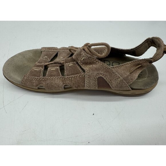 Earth Origins Womens Sassy Gladiator Sandals 7.5M Brown Suede Lace Up Casual - Picture 10 of 12